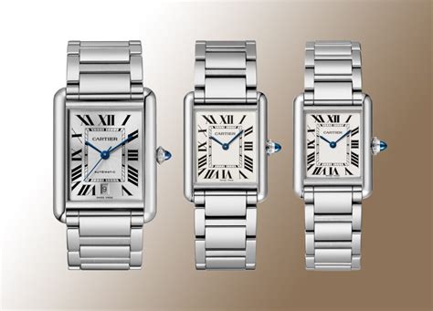 cartier tank watch women price|cartier tank must large size.